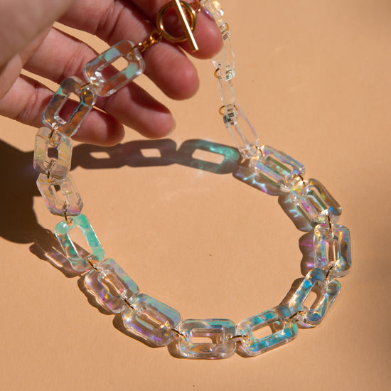 PHEOBE Necklace - Rainbow Plexi