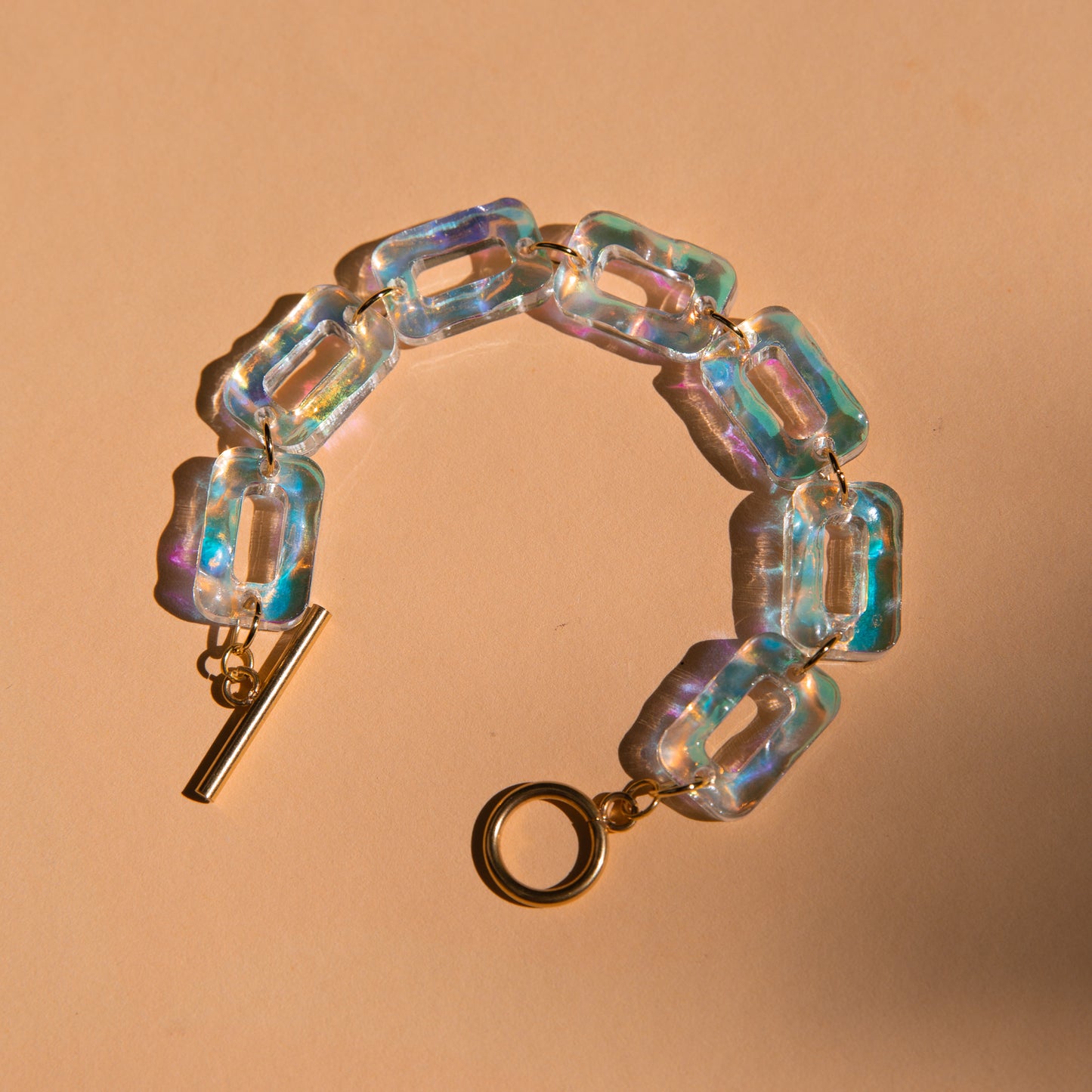 PHEOBE Bracelet - Rainbow Plexiglass