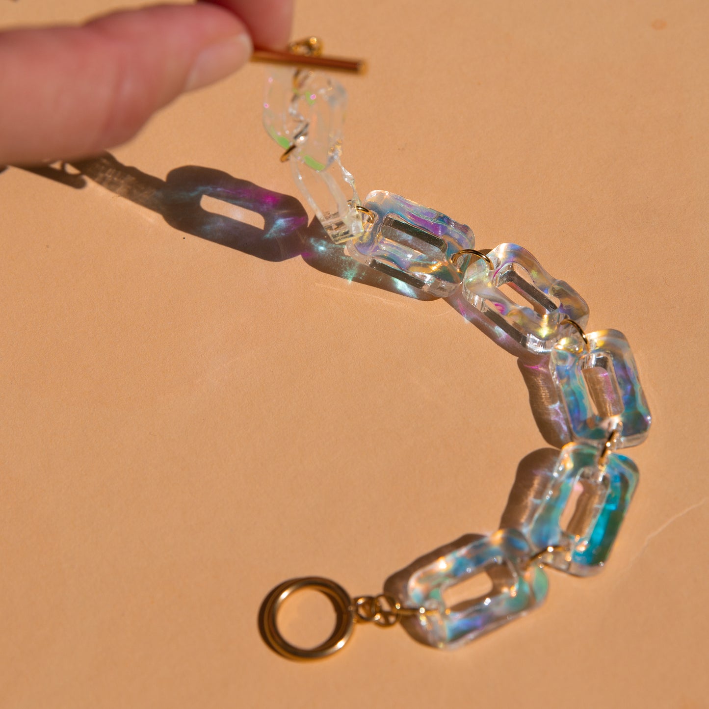 PHEOBE Bracelet - Rainbow Plexiglass