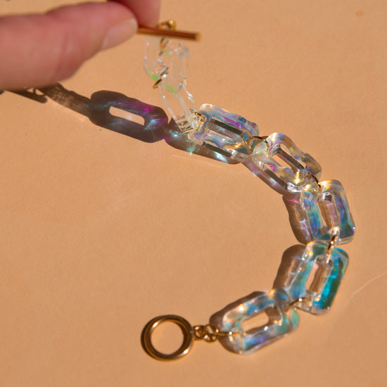 PHEOBE Bracelet - Rainbow Plexiglass