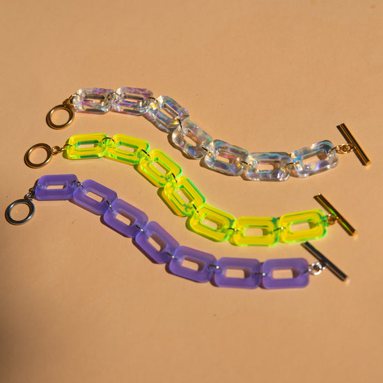 PHEOBE Bracelet - Rainbow Plexiglass