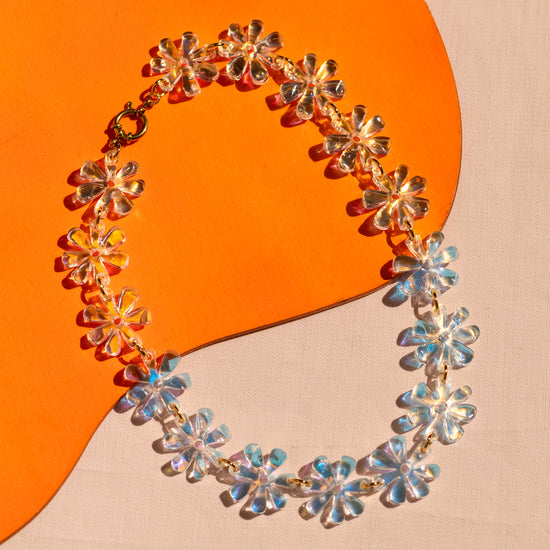 Daisy Chain Necklace - Rainbow Plexi